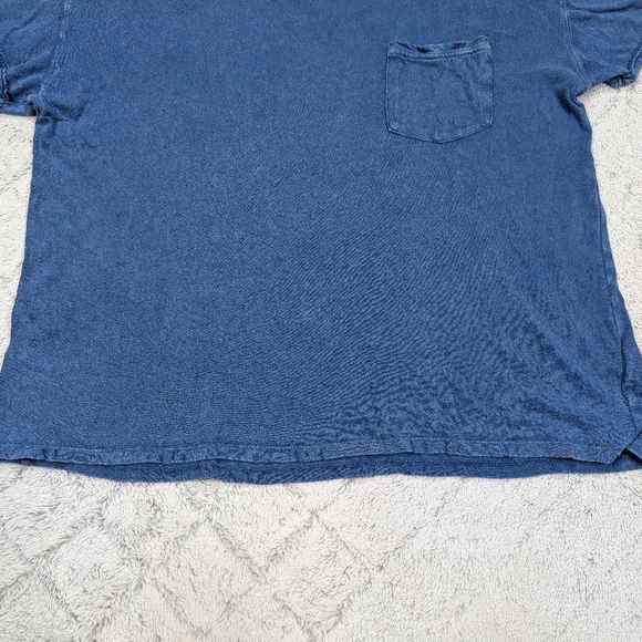 Free People Shirt Womens M Blue Belle Rubi Tee Oversized Distressed Boho Cozy - Picture 3 of 9